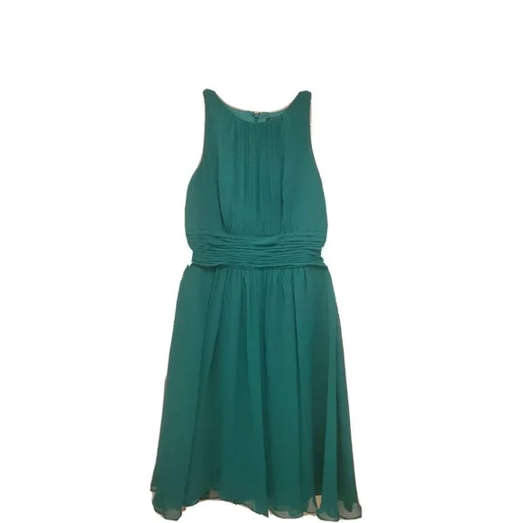 ralph lauren emerald green dress Olive Green Wrap Fit Dress main image 0